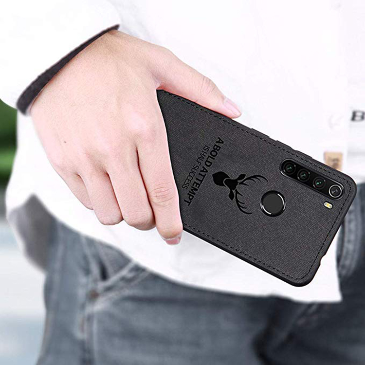 Bakeey-Deer-Luxury-Canvas-Cloth-Shockproof-Anti-fingerprint-Protective-Case-for-Xiaomi-Redmi-Note-8--1586221-7