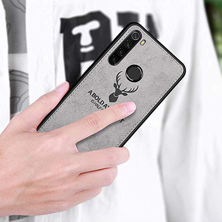 Bakeey-Deer-Luxury-Canvas-Cloth-Shockproof-Anti-fingerprint-Protective-Case-for-Xiaomi-Redmi-Note-8--1586221-8