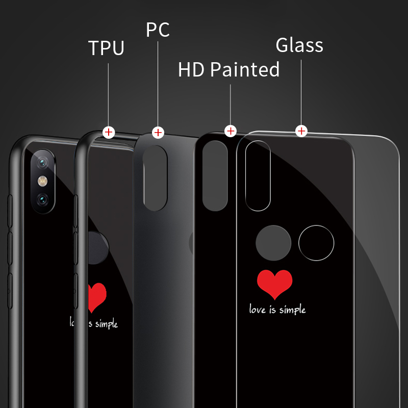 Bakeey-Electroplated-Blu-Ray-Tempered-Glass-Soft-TPU-Edge-Protective-Case-For-Xiaomi-Mi8-Mi-8-1427542-2