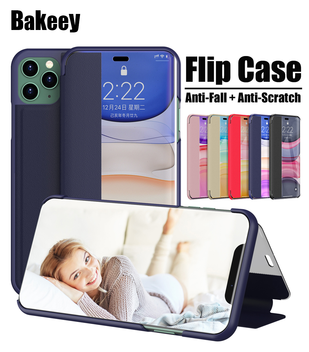 Bakeey-Flip-Bumper-Window-View-with-Foldable-Stand-PU-Leather-Protective-Case-for-iPhone-11-Pro-58-i-1630891-1