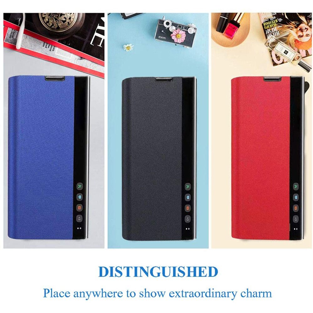 Bakeey-Foldable-Flip-Smart-Sleep-Window-View-Stand-PU-Leather-Protective-Case-for-Samsung-Galaxy-S20-1668419-11