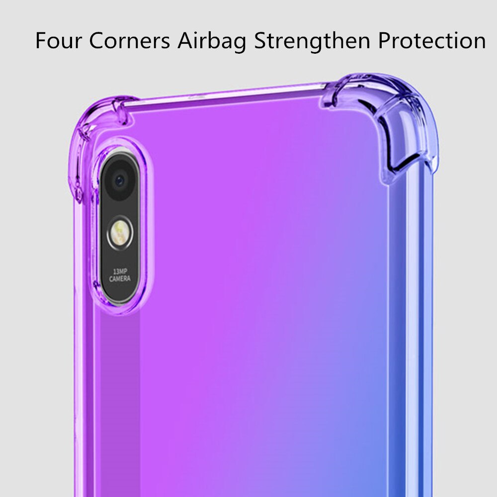 Bakeey-Gradient-Color-with-Four-Corner-Airbags-Shockproof-Translucent-Soft-TPU-Protective-Case-for-X-1721605-2