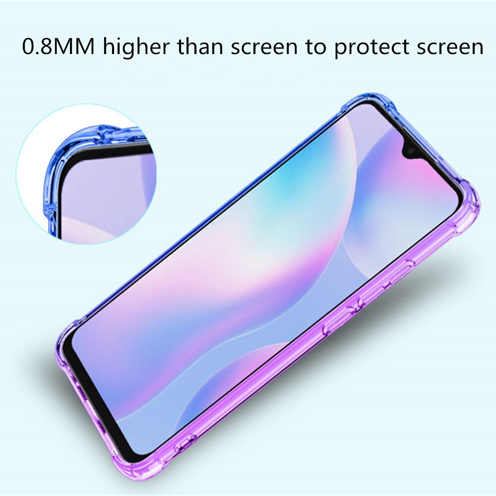 Bakeey-Gradient-Color-with-Four-Corner-Airbags-Shockproof-Translucent-Soft-TPU-Protective-Case-for-X-1721605-5