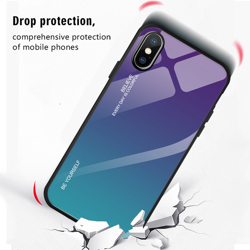 Bakeey-Gradient-Scratch-Resistant-Tempered-Glass-Protective-Case-For-iPhone-XXSXRXS-Max-1464933-4