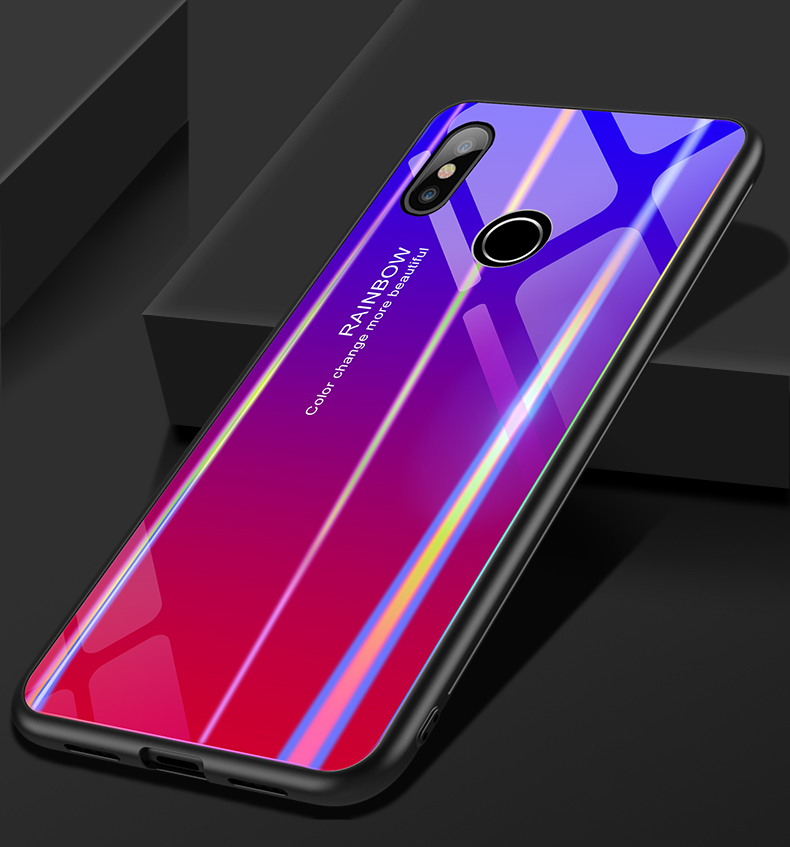 Bakeey-Laser-Gradient-Bling-Tempered-Glass-Shockproof-Protective-Case-For-Xiaomi-Mi8-Mi8-621-inch-No-1343145-11