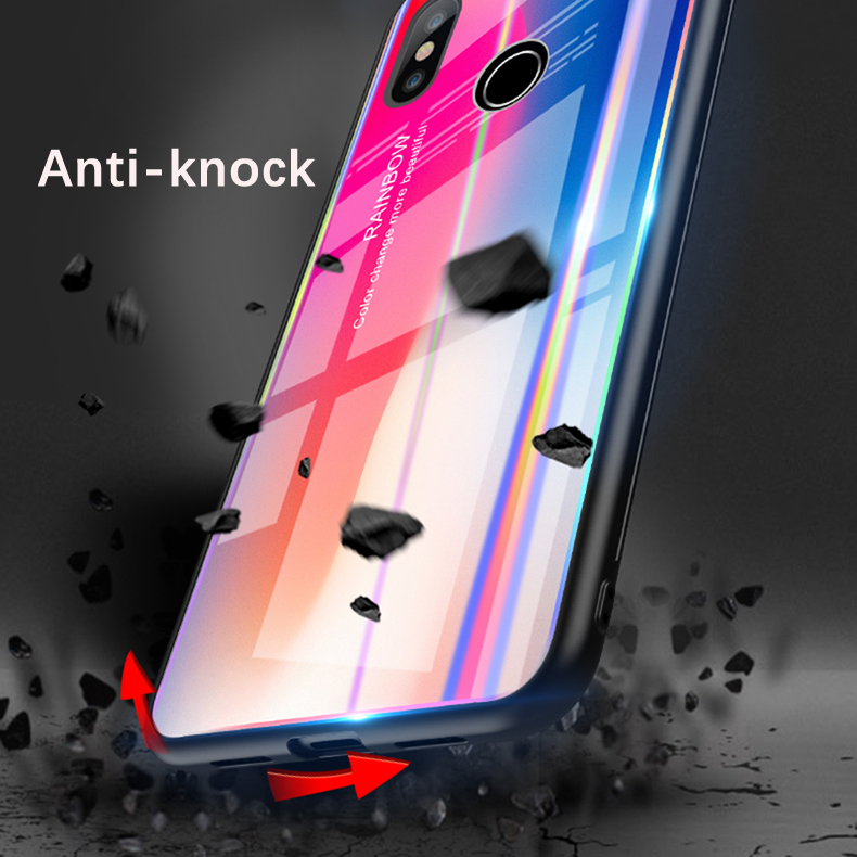 Bakeey-Laser-Gradient-Bling-Tempered-Glass-Shockproof-Protective-Case-For-Xiaomi-Mi8-Mi8-621-inch-No-1343145-6