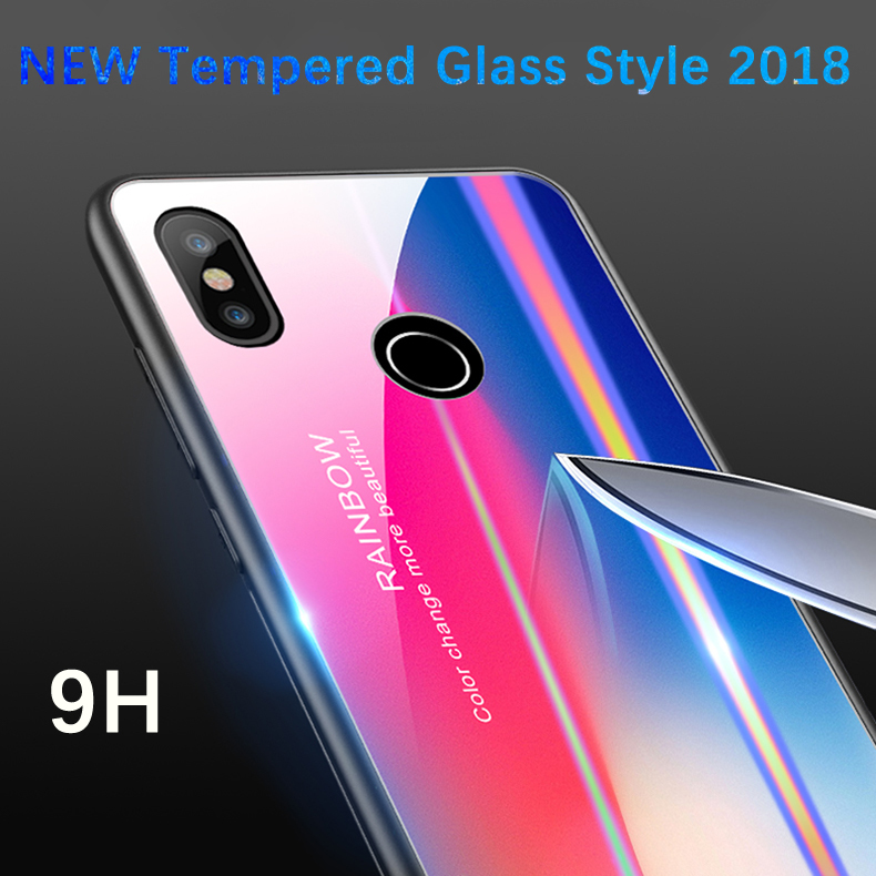 Bakeey-Laser-Gradient-Bling-Tempered-Glass-Shockproof-Protective-Case-For-Xiaomi-Mi8-Mi8-621-inch-No-1343145-7