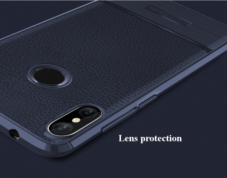 Bakeey-Litchi-Anti-fingerprint-Silicone-Protective-Case-For-Xiaomi-Mi-A2-Lite--Xiaomi-Redmi-6-Pro-1342524-2