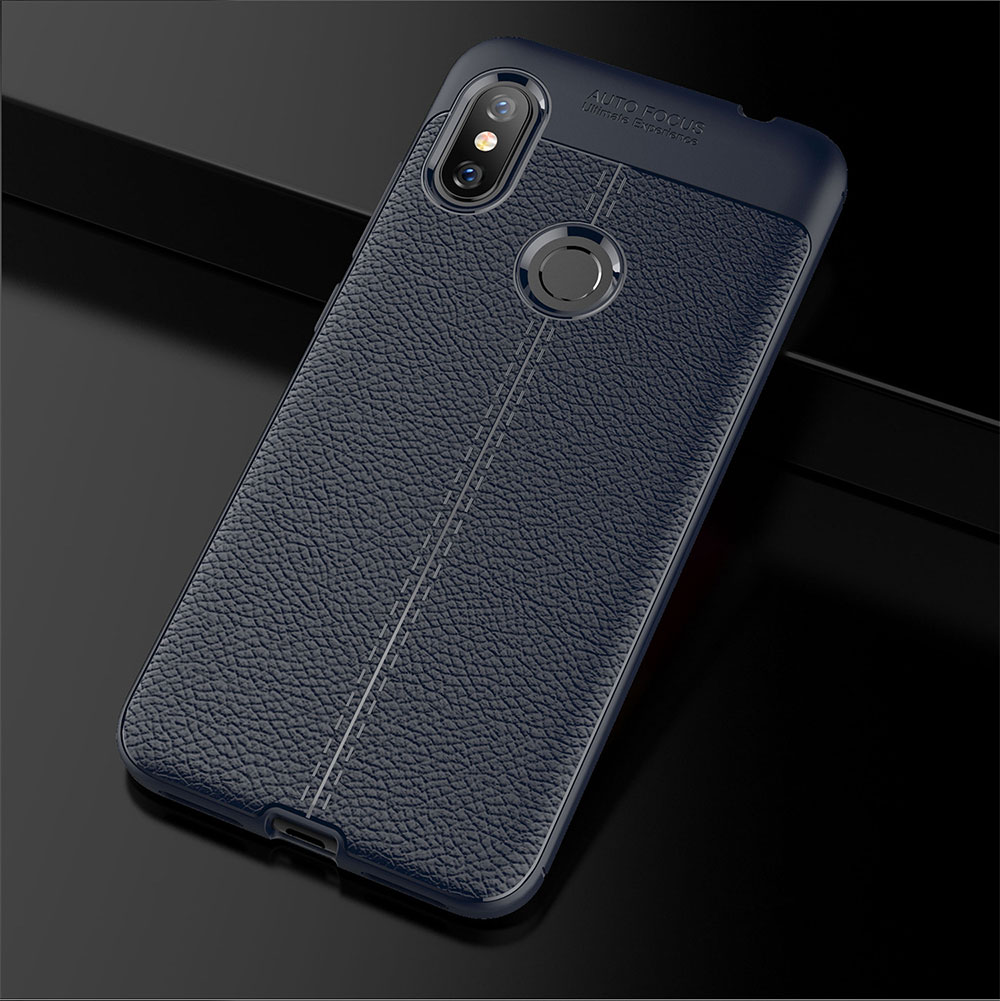 Bakeey-Litchi-Pattern-Soft-TPU-Anti-fingerprint-Back-Protective-Case-For-Xiaomi-Redmi-Note-6-Pro-Non-1379264-11