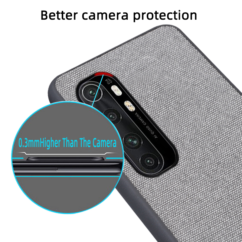 Bakeey-Luxury-Canvas-Fabric-Splice-Soft-Silicone-Edge-Shockproof-Protective-Case-for-Xiaomi-Mi-Note--1705323-11