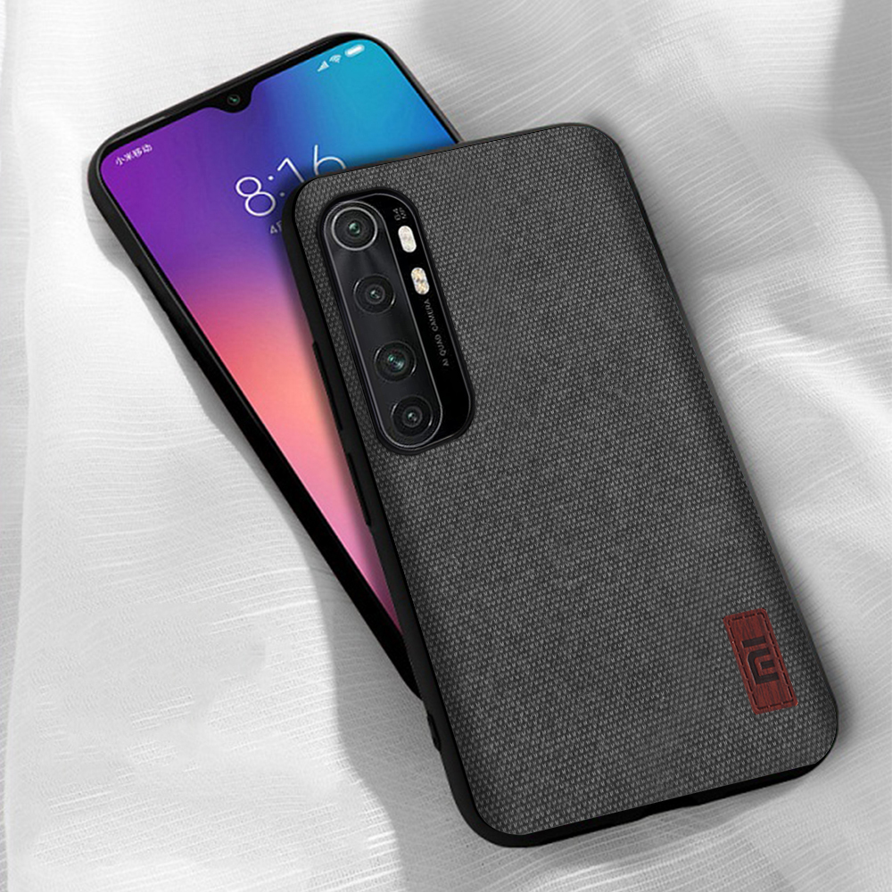 Bakeey-Luxury-Canvas-Fabric-Splice-Soft-Silicone-Edge-Shockproof-Protective-Case-for-Xiaomi-Mi-Note--1705323-13