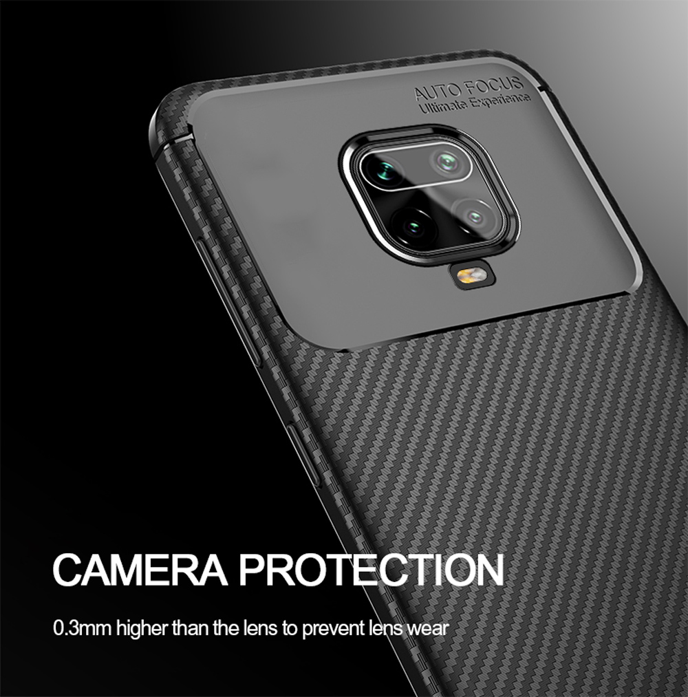 Bakeey-Luxury-Carbon-Fiber-Pattern-Shockproof-Silicone-Protective-Case-for-Xiaomi-Redmi-Note-9S--Red-1667879-5