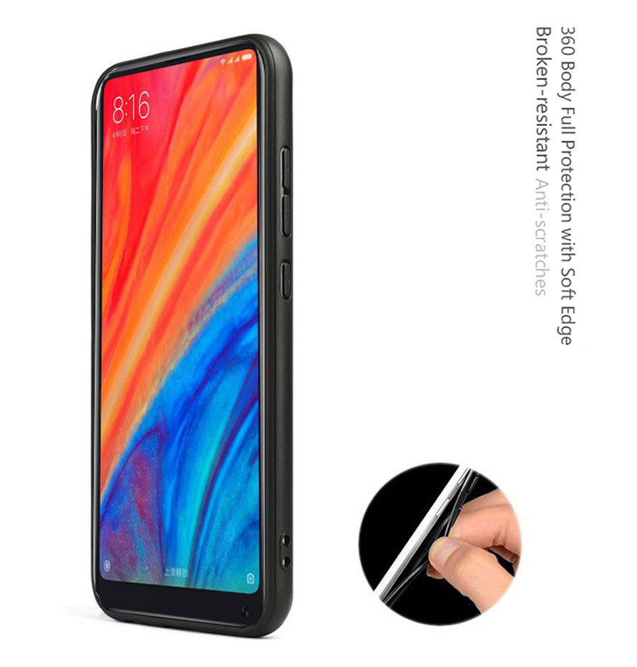 Bakeey-Luxury-Fabric-PC-Back--Soft-TPU-Bumper-Protective-Case-for-Xiaomi-Pocophone-F1-1366359-3