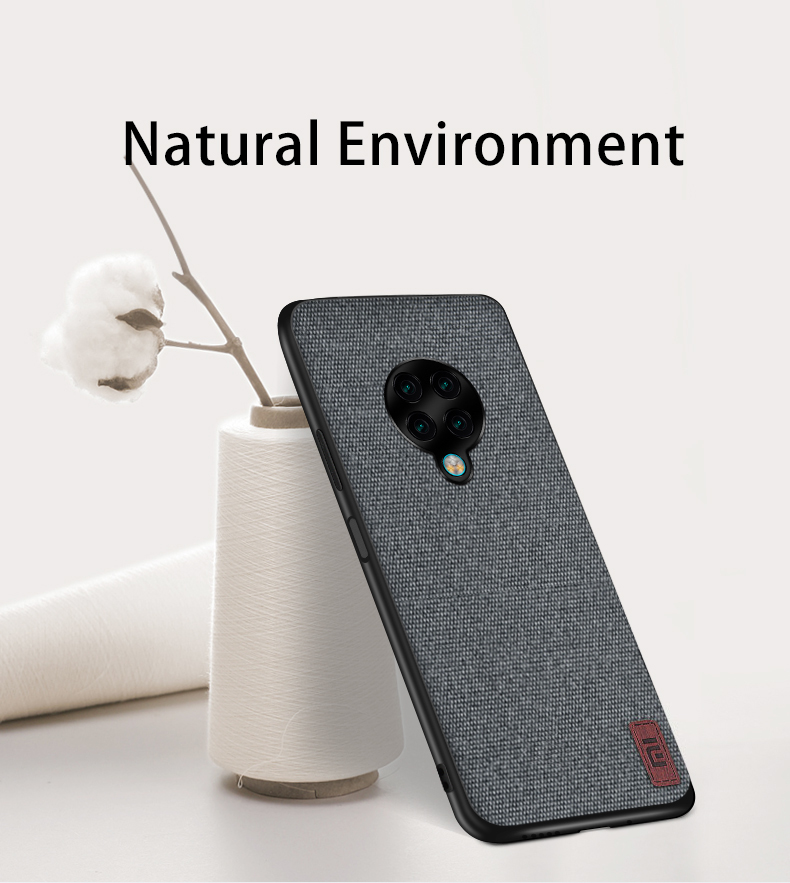 Bakeey-Luxury-Fabric-Splice-Soft-Silicone-Edge-Shockproof-Protective-Case-For-Poco-F2-Pro--Xiaomi-Re-1688608-11