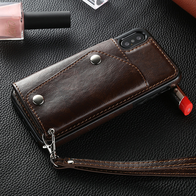 Bakeey-Luxury-Genuine-Leather-Multiple-Cards-Slot-Wallet-Holder-Shockproof-Protective-Case-for-iPhon-1429251-8