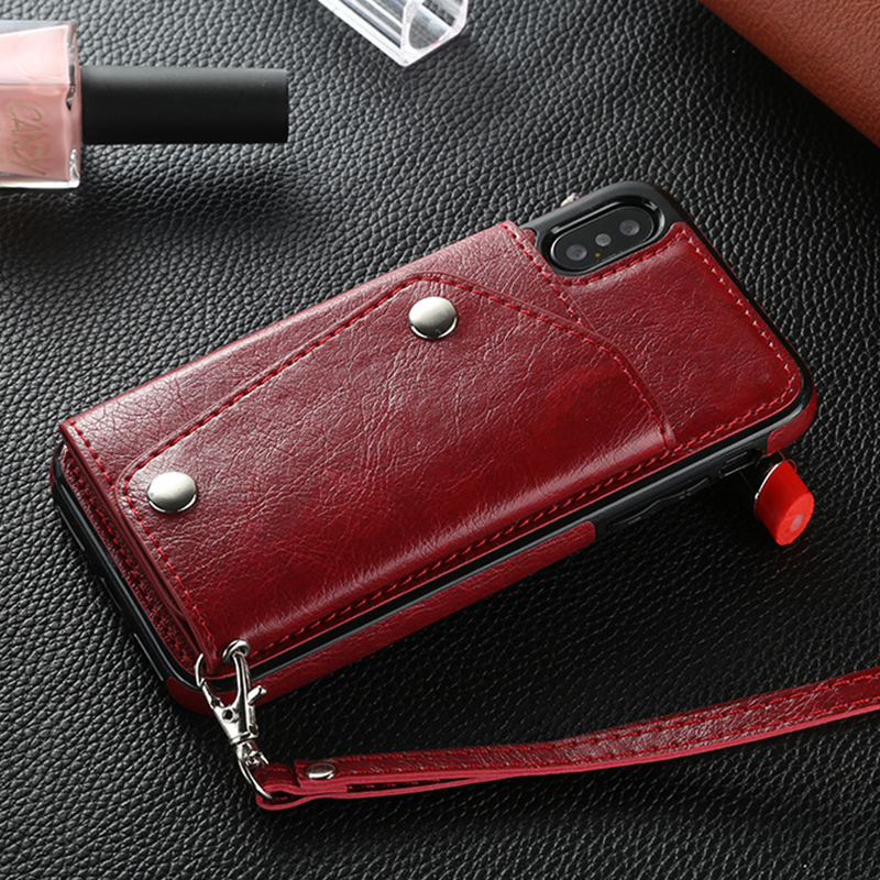 Bakeey-Luxury-Genuine-Leather-Multiple-Cards-Slot-Wallet-Holder-Shockproof-Protective-Case-for-iPhon-1429251-9