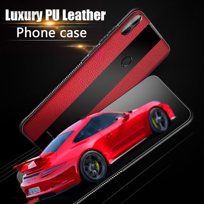 Bakeey-Luxury-Shockproof-Soft-Silicone-PU-Leather-Tempered-Glass-Protective-Case-For-Xiaomi-Redmi-No-1430929-1