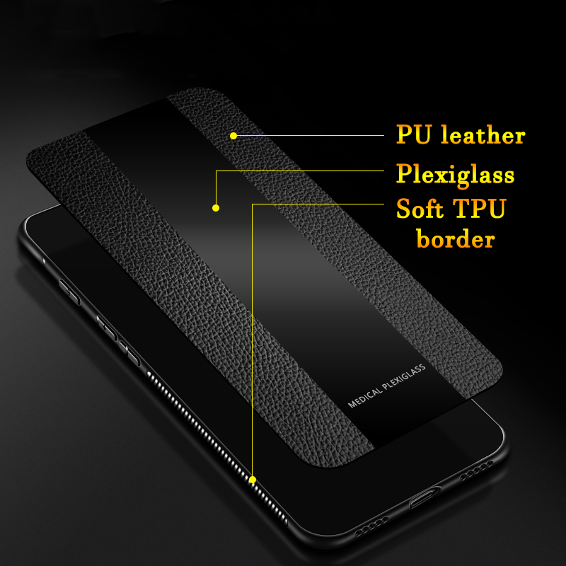 Bakeey-Luxury-Shockproof-Soft-Silicone-PU-Leather-Tempered-Glass-Protective-Case-For-Xiaomi-Redmi-No-1430929-3