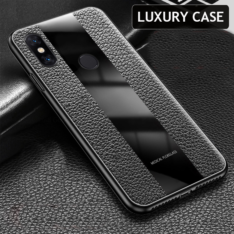 Bakeey-Luxury-Shockproof-Soft-Silicone-PU-Leather-Tempered-Glass-Protective-Case-For-Xiaomi-Redmi-No-1430929-7