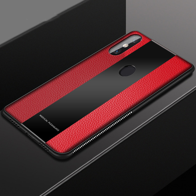 Bakeey-Luxury-Shockproof-Soft-Silicone-PU-Leather-Tempered-Glass-Protective-Case-For-Xiaomi-Redmi-No-1430929-8