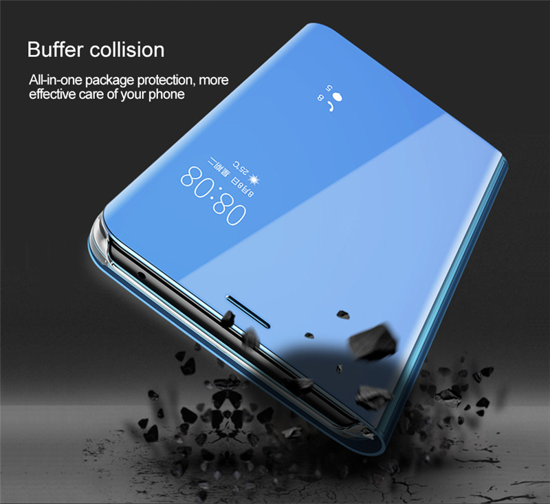 Bakeey-Plating-Mirror-Window-Shockproof-Flip-Full-Cover-Protective-Case-for-Huawei-Mate-20-Pro-1570138-5