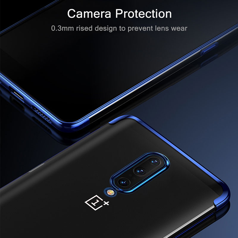 Bakeey-Plating-Transparent-Shockproof-Soft-TPU-Back-Cover-Protective-Case-for-OnePlus-7-PRO-1524275-4