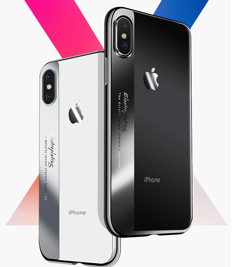 Bakeey-Plating-Transparent-Soft-TPU-Protective-Case-ForiPhone-XS-Max-1357658-1