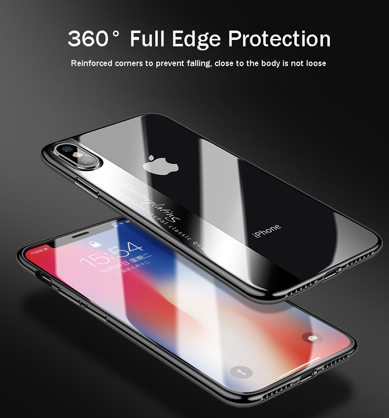 Bakeey-Plating-Transparent-Soft-TPU-Protective-Case-ForiPhone-XS-Max-1357658-8