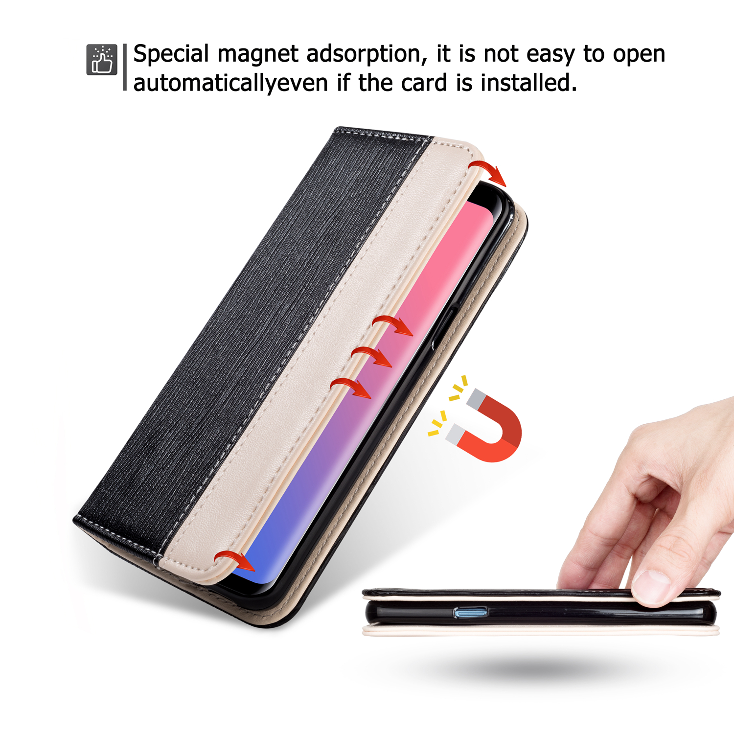 Bakeey-Premium-Magnetic-Flip-Card-Slot-Kickstand-Protective-Case-For-Samsung-Galaxy-S9-Plus-1318769-2