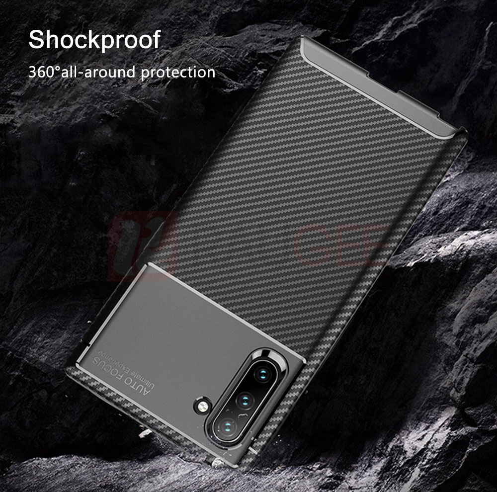 Bakeey-Protective-Case-For-Samsung-Galaxy-Note-10-Slim-Carbon-Fiber-Fingerprint-Resistant-Soft-TPU-B-1538487-4