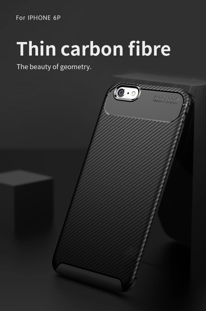 Bakeey-Protective-Case-For-iPhone-6-Plus6s-Plus-Slim-Carbon-Fiber-Fingerprint-Resistant-Soft-TPU-Bac-1361106-1