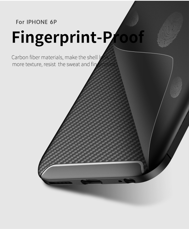 Bakeey-Protective-Case-For-iPhone-6-Plus6s-Plus-Slim-Carbon-Fiber-Fingerprint-Resistant-Soft-TPU-Bac-1361106-4