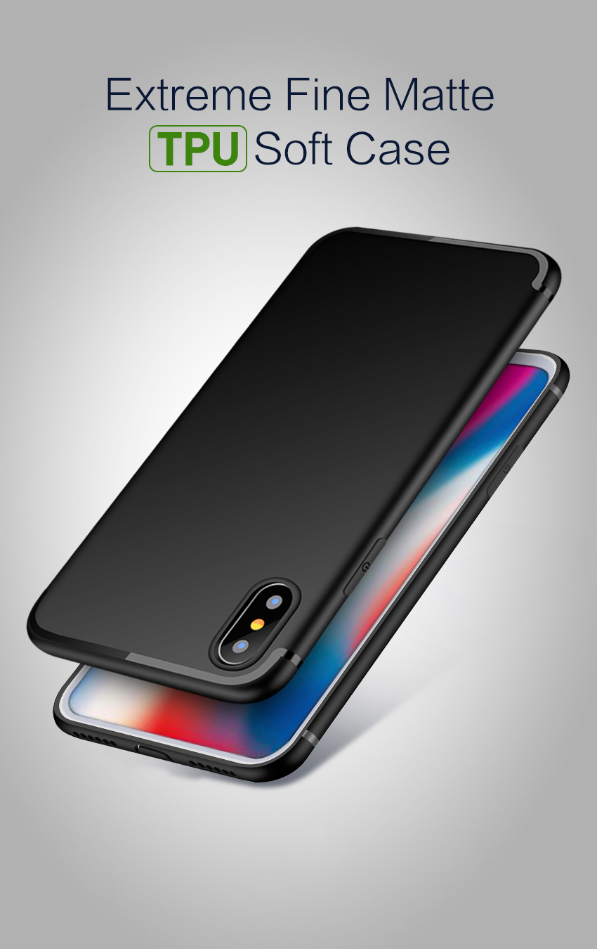 Bakeey-Protective-Case-For-iPhone-XS-Slim-Micro-Matte-TPU-Cover-With-Dust-Plug-Cover-1363935-1