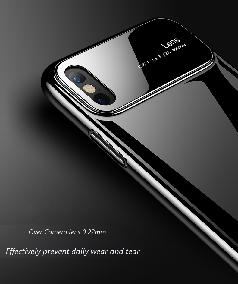 Bakeey-Protective-Case-for-iPhone-XS-2018-Tempered-Glass-Lens-ProtectionPC-Glossy-Back-Cover-1356030-2