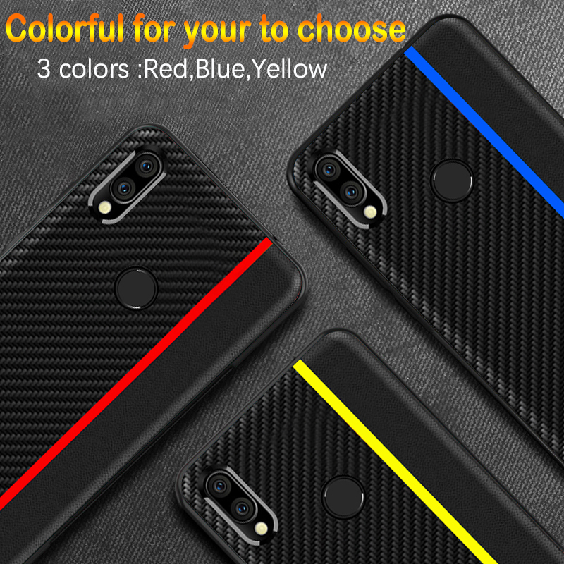 Bakeey-Shockproof-Carbon-Fiber-Soft-Silicone-Edge-PU-Leather-Protective-Case-for-Xiaomi-Redmi-Note-7-1561744-7