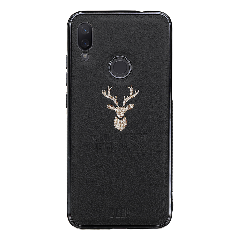 Bakeey-Shockproof-Plating-Border-Glitter-Deer-PU-Leather-Soft-TPU-Protective-Case-For-Xiaomi-Redmi-N-1540905-2