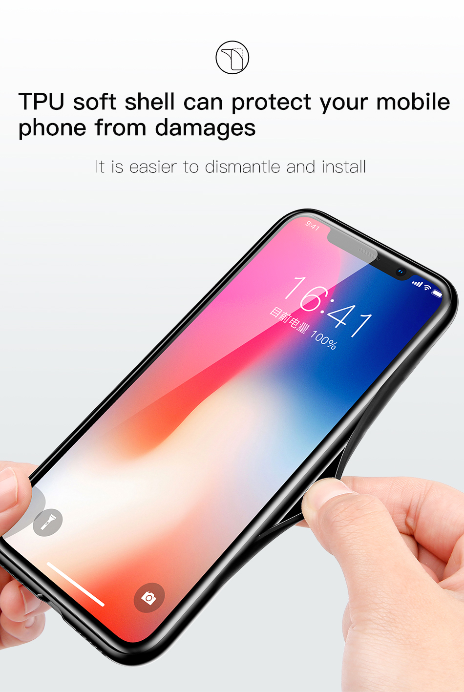 Bakeey-Tempered-Glass-Lens-Dissipating-Heat-Soft-TPU-Protective-Case-for-iPhone-X-1281849-6