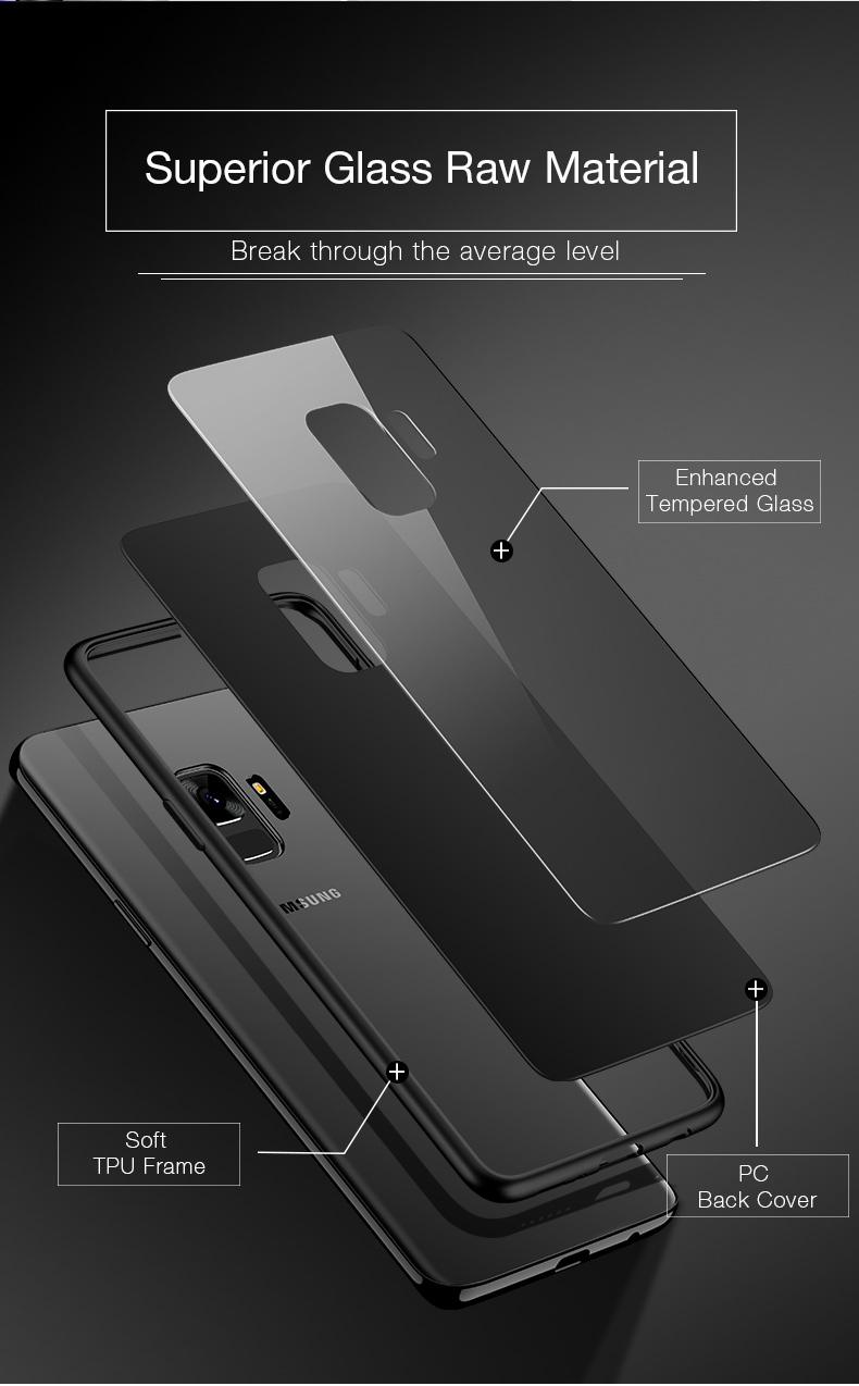 Bakeey-Tempered-Glass-Mirror-Back-TPU-Frame-Protective-Case-for-Samsung-Galaxy-S9S9Plus-1276789-2