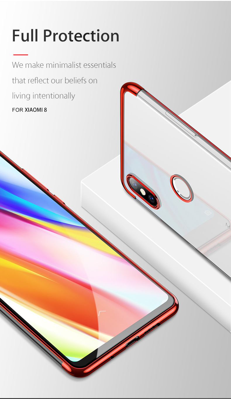 Bakeey-Ultra-Thin-Color-Plating-Shockproof-Soft-TPU-Protective-Case-For-Xiaomi-Mi8-Mi-8-621-Non-orig-1315251-3