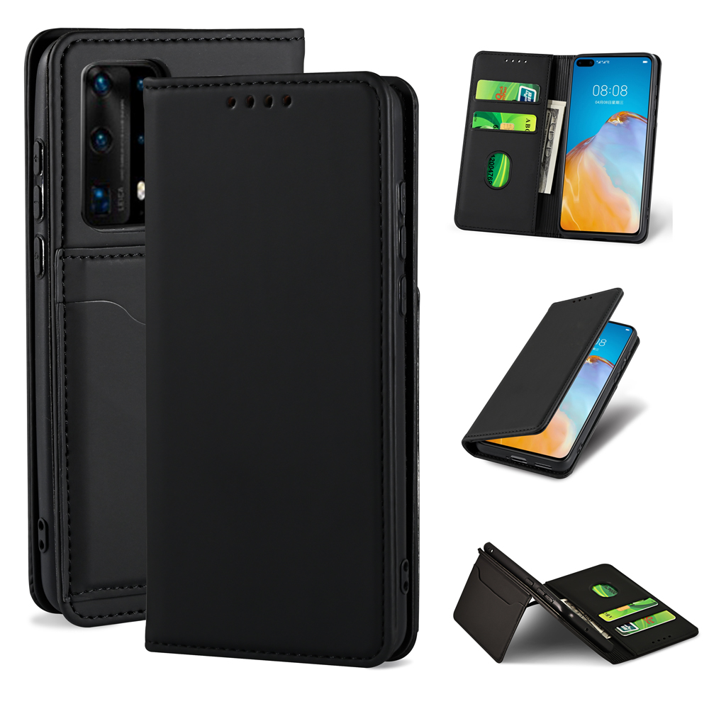 Bakeey-for-Huawei-P40-Pro-Case-Business-Flip-Magnetic-with-Multi-Card-Slots-Wallet-Shockproof-PU-Lea-1763650-2