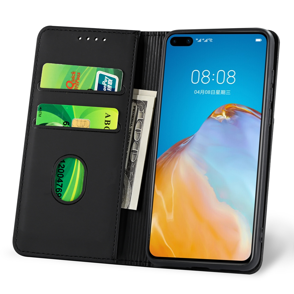 Bakeey-for-Huawei-P40-Pro-Case-Business-Flip-Magnetic-with-Multi-Card-Slots-Wallet-Shockproof-PU-Lea-1763650-5