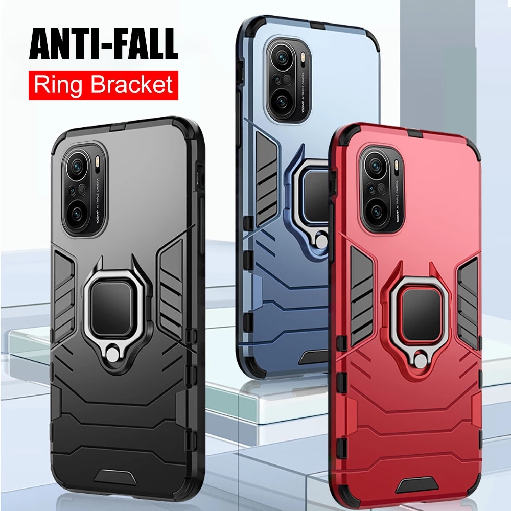 Bakeey-for-POCO-F3-Global-Version-Case-Armor-Shockproof-Magnetic-with-360deg-Rotation-Finger-Ring-Ho-1844973-12