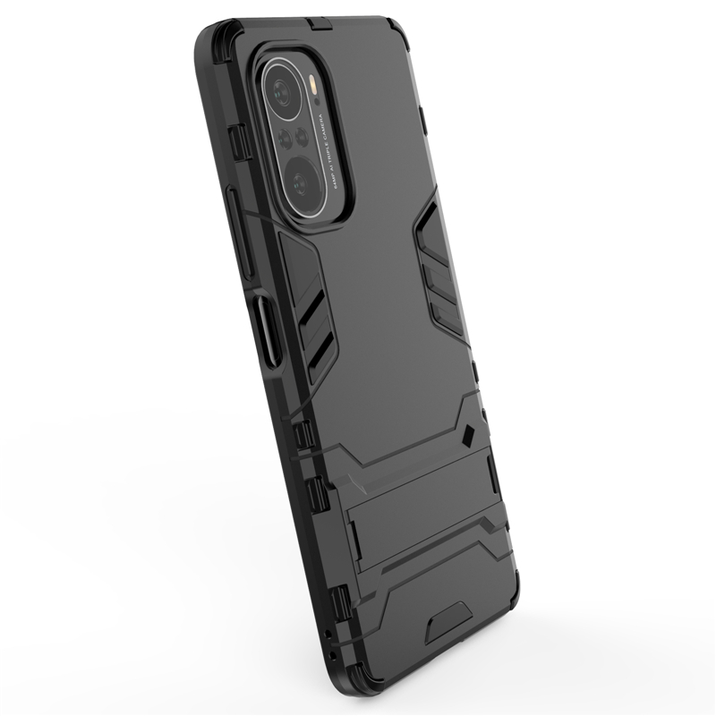 Bakeey-for-POCO-F3-Global-Version-Case-Armor-with-Bracket-Shockproof-PC-Protective-Case-Back-Cover-1844964-4