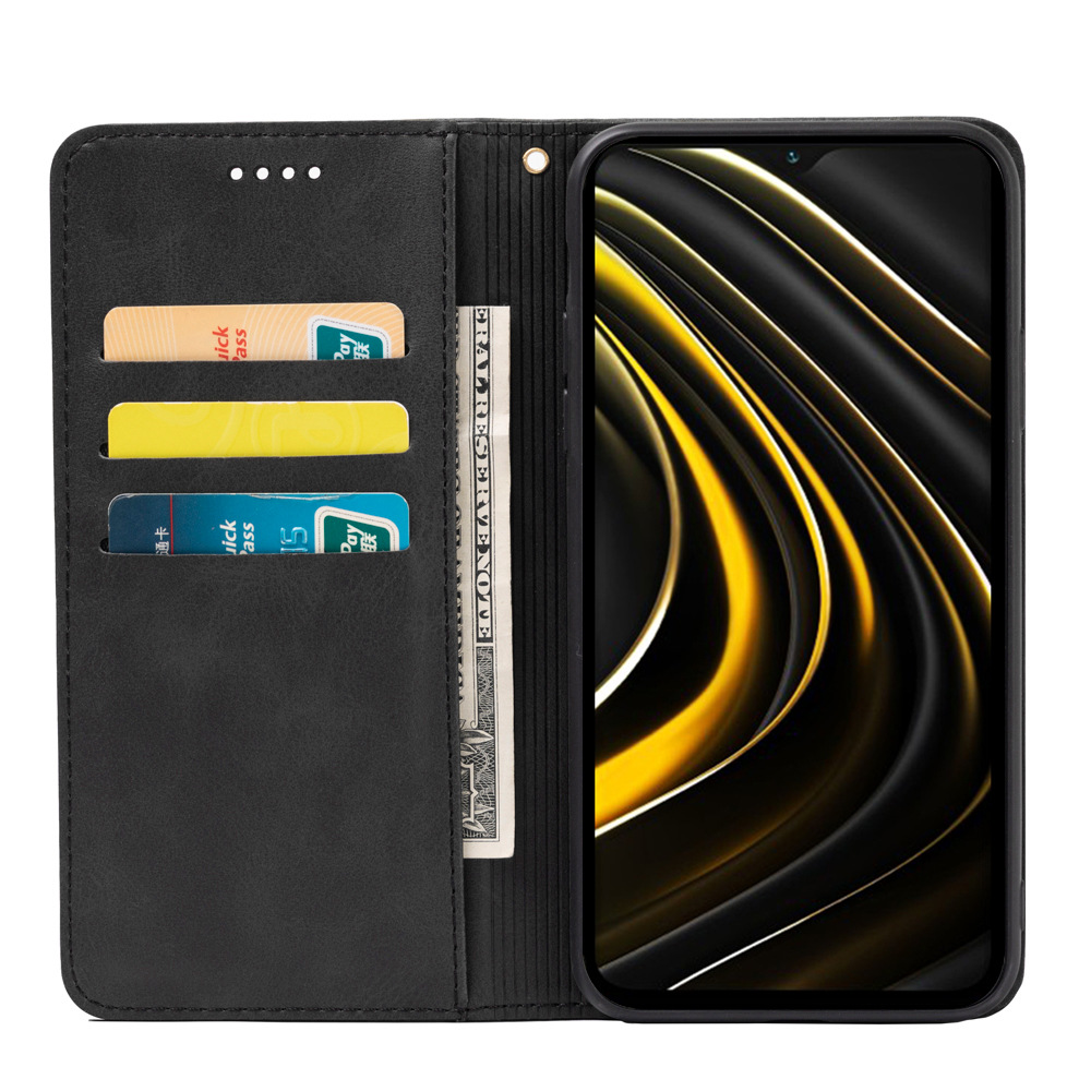 Bakeey-for-POCO-M3-Case-Magnetic-Flip-with-Multi-Card-Slots-Wallet-Stand-PU-Leather-Full-Body-Cover--1805309-2