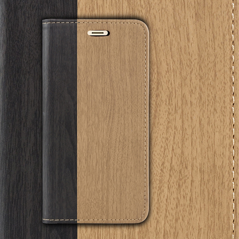 Bakeey-for-POCO-X3-PRO---POCO-X3-NFC-Case-Wooden-Texture-Flip-with-Card-Slot-Stand-PU-Leather-Full-B-1749726-3