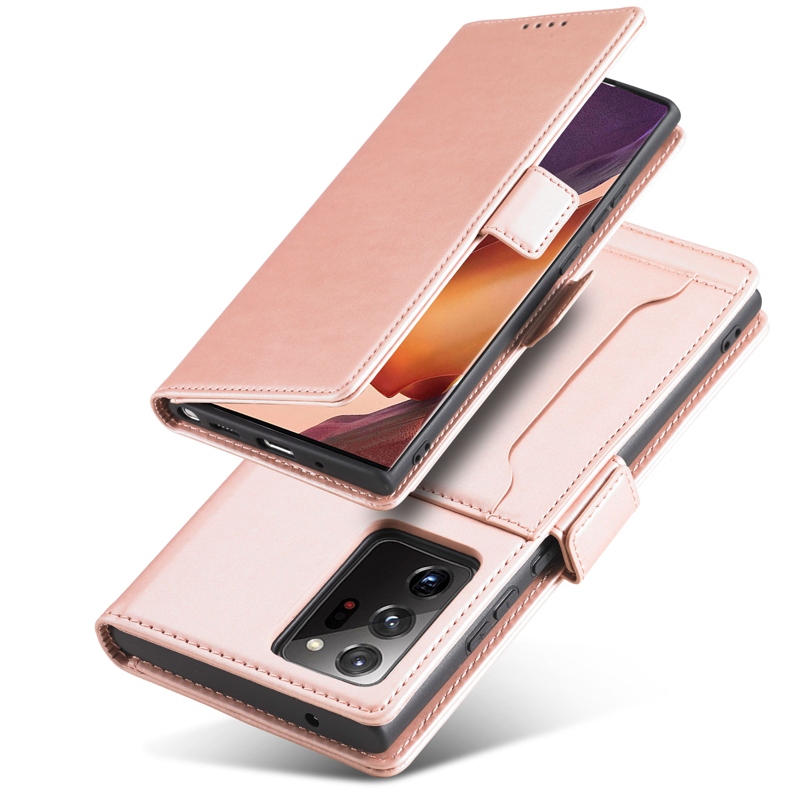 Bakeey-for-Samsung-Galaxy-Note-20-Case-Business-Flip-Magnetic-with-Multi-Card-Slots-Wallet-Shockproo-1763271-12