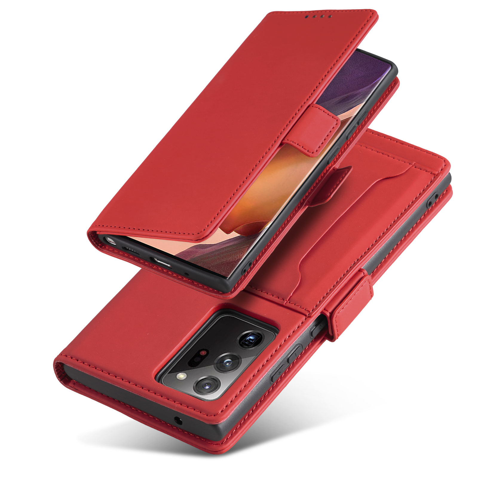Bakeey-for-Samsung-Galaxy-Note-20-Case-Business-Flip-Magnetic-with-Multi-Card-Slots-Wallet-Shockproo-1763271-15