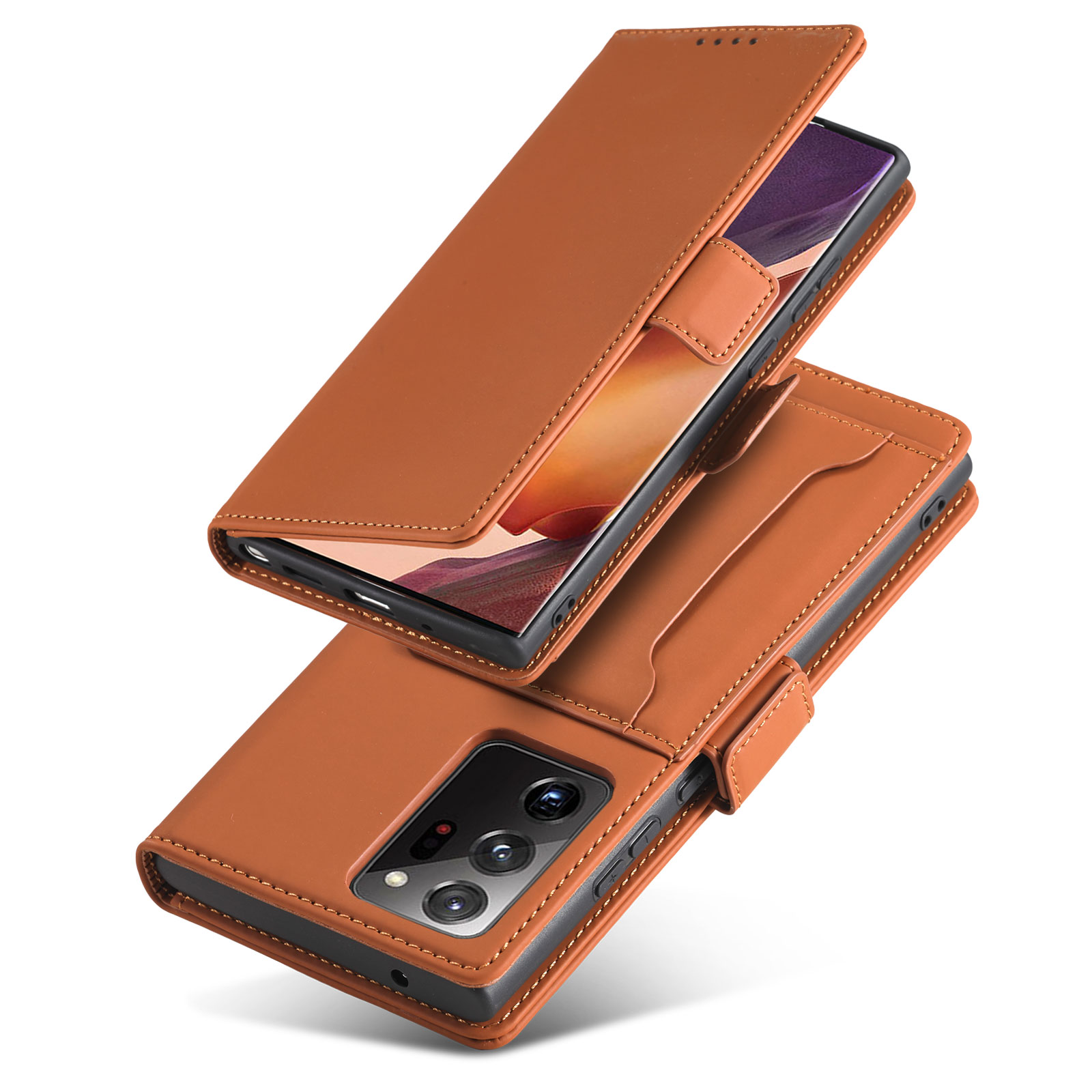 Bakeey-for-Samsung-Galaxy-Note-20-Case-Business-Flip-Magnetic-with-Multi-Card-Slots-Wallet-Shockproo-1763271-9