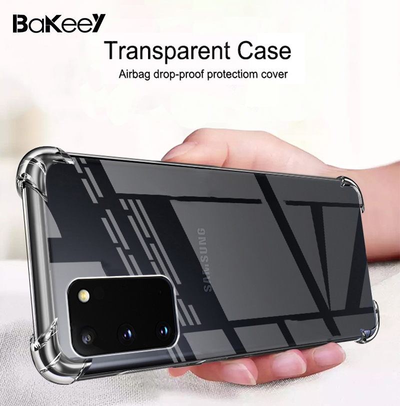 Bakeey-for-Samsung-Galaxy-Note-20-Case-with-Air-Bag-Shockproof-Transparent-Non-Yellow-Soft-TPU-Prote-1726764-1