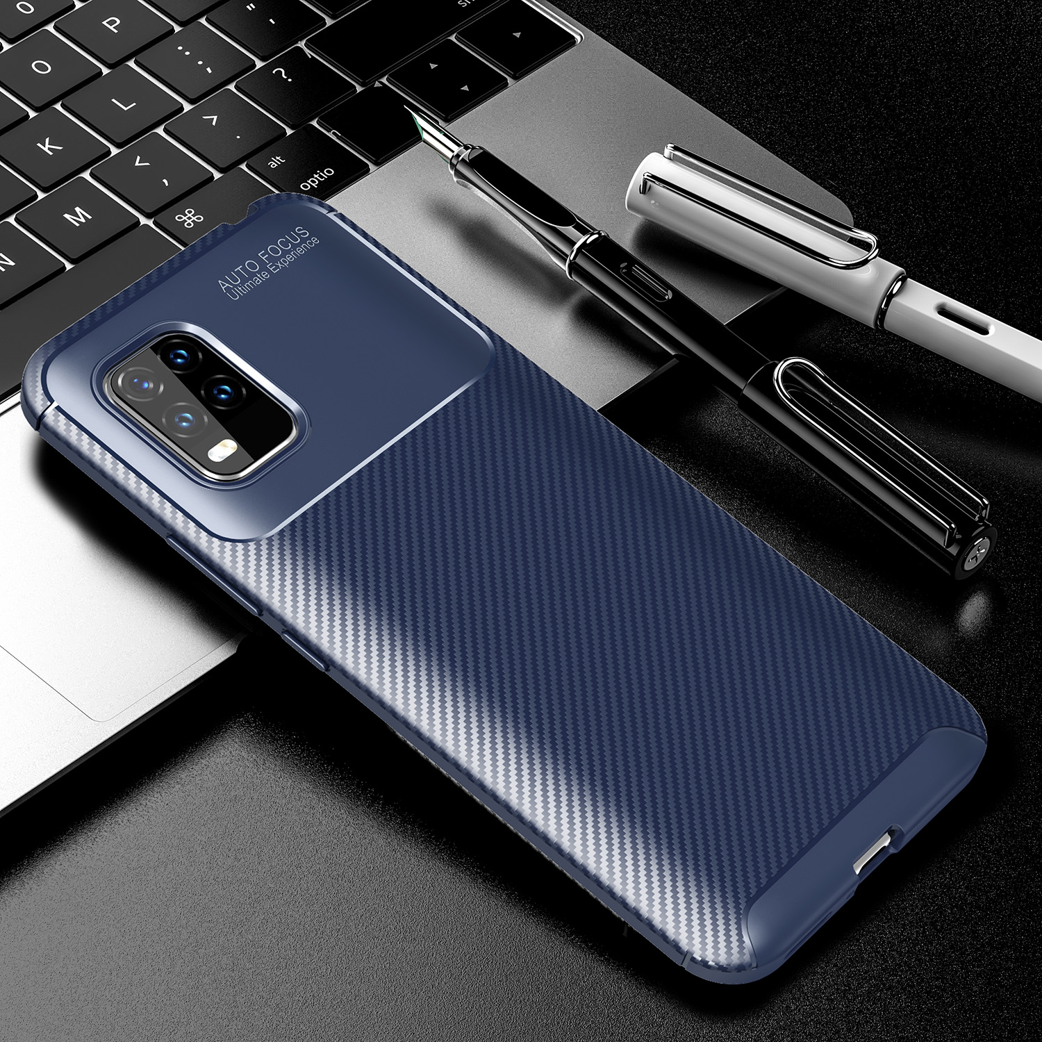 Bakeey-for-Xiaomi-Mi-10-Lite-Case-Luxury-Carbon-Fiber-Pattern-Shockproof-Silicone-Protective-Case-Ba-1694815-10